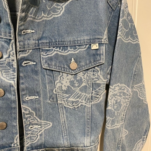FIORUCCI ALL OVER ANGELS DENIM JACKET BLUE - Picture 13 of 13